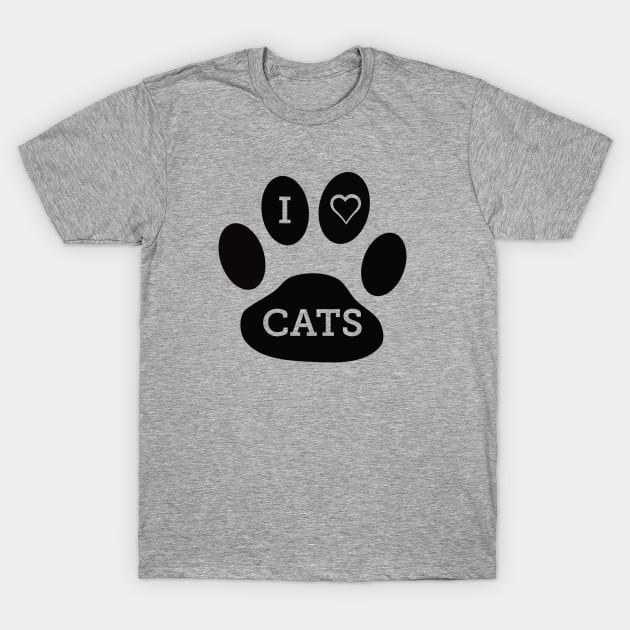 I Love Cats T-Shirt by teegear